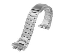 JVEIWAD Watch Band Compatible With Casio G-SHOCK-GMW-B5000 Solid Stainless Steel Strap Small Square Bracelet Accessories Belt(Silver)