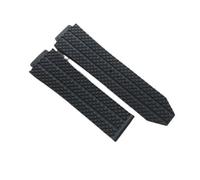 JVEIWAD Watch Band Compatible With HUBLOT BIG BANG Classic Fusion Series Silicone 25mm*19mm Men Watch Strap Chain Watch Black Rubber Bracelet Chain(Black)