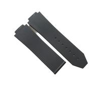 JVEIWAD Watch Band Compatible With HUBLOT BIG BANG Classic Fusion Series Silicone 25mm*19mm Men Watch Strap Chain Watch Black Rubber Bracelet Chain(Black stripe)