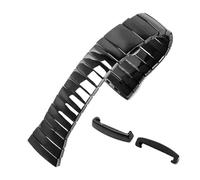 JVEIWAD Watch Band Compatible With Rado SINTRA Series Black Ceramic Strap For Men Women Bracelet Double Press Folding Buckle 17mm 26mm 29mm(26mm)