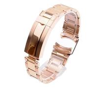 JVEIWAD Watch Bracelet Compatible With Rolex DAYTONA GMT SUBMARINER Accessories Metal Strap 20mm 21mm Solid Stainless Steel Watchbands(Rose gold,20mm)