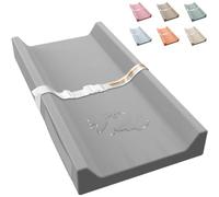 JVEOO Vegan Leather Baby Changing Pad, Waterproof & Wipeable Soft Diaper Changing Mat 32“ x 16.6" Comfortable Infant Changing Station for Dresser & Table