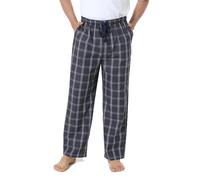Jveyvth Mens Pyjama Pants 100% Cotton Plaid Sleep & Lounge Pants, PJ Bottoms with Pockets and Button Fly