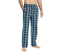 Jveyvth Mens Pyjama Pants 100% Cotton Plaid Sleep & Lounge Pants, PJ Bottoms with Pockets and Button Fly