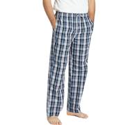 Jveyvth Mens Pyjama Pants 100% Cotton Plaid Sleep & Lounge Pants, PJ Bottoms with Pockets and Button Fly