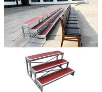 JvFbjLF Adjustable Three-tier Portable Choir Stand, Ideal For School And Corporate Performances(3 Tiers)