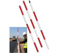 JvFbjLF Aluminum Survey Pole For Site Survey Construction Marking Engineering Measurement