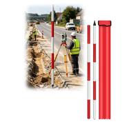 JvFbjLF Aluminum Surveying Pole For Site Survey Construction Marking And Engineering Work