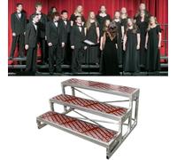 JvFbjLF Easy-to-assemble Three-tier Choir Risers, Ideal For Performances And Group Photographs