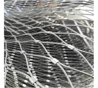 JvFbjLF Flexible Stainless Steel Rope Mesh Plant Climbing Netting, Multi-Purpose Garden Fence Stair Protection Netting (Size: L2xW9m)