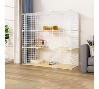 JvFbjLF Foldable Pet Cage - Large, Indoor Portable(109 * 49 * 110cm)