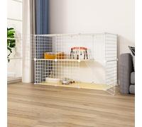 JvFbjLF Foldable Pet Cage - Large, Indoor Portable(109 * 49 * 70cm)