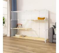 JvFbjLF Foldable Pet Cage - Large, Indoor Portable(145 * 49 * 110cm)
