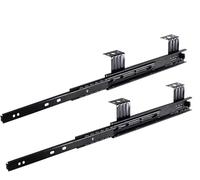 JvFbjLF Heavy-duty Keyboard Drawer Runners, Set Of Two Full Extension, Silent Operation, Under-desk Style