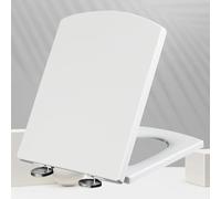 JvFbjLF Heavy-duty White Toilet Seat With Soft-close Mechanism(37 * 47cm)