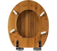JvFbjLF Heavy-duty Wooden Toilet Seat With Soft-close Mechanism · Quick-release Design