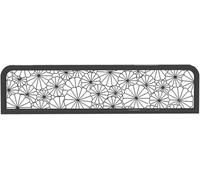JvFbjLF Iron Dividers For Dining Areas Restaurant & Office Privacy Panel Screen Partition Divider Decorative Table Separator(Schwarz,60x60cm/23.62x23.62in)
