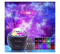 JvFbjLF LED Night Light Projector, 3 in 1 LED Starry Light Projector for Bedroom, Ocean Wave Projector Light Decorative Light Sky Star Lite with Sound Activated for Kids, Adults, Holidays