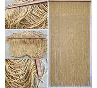 JvFbjLF Natural Beaded Bamboo Curtain Handmade Wooden Door Bead Curtain Wall Hanging Decorative Door Curtain For Doorway Living Room Bedroom Kitchen Entryway Customised(60 strands 60x180cm)