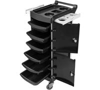 JvFbjLF Salon Rolling Cart Five-layer Salon Trolley With Casters Salon Cart Metal Trolley Cart For Beauty And Barber Storage Cart