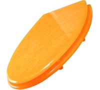 JvFbjLF Shiny Heavy-duty Toilet Seat With Soft-close Quick-release Mechanism And Dual-direction Elliptical Locking Design(Orange)