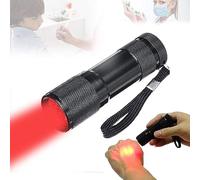 JvFbjLF Vein Finder Viewer, Portable Vein Flashlight with 9 Infrared LED Light, Easy Finding Subcutaneous Veins for Nurse, Medical Student Use