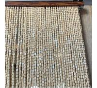 JvFbjLF Wooden Beads Bamboo Door Curtains Beaded Screen Door Curtains Hanging Screen Door Room Divider Curtains String Screen Partition Living Room Customised(69strands (70x175cm))