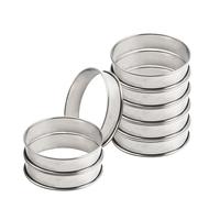 JVHLOV 8 PCS Baking Mould for Muffins, Fried Egg Mold, Mould Bakeware, Non-Stick Muffin Cupcake, Dishwasher Safe