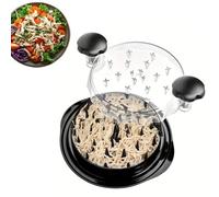 JVHLOV Chicken Shredder, Meat Shredder, Chicken Shredder Tool Twister, with Clear Lid Non-Slip Chicken Breast Shredder, Handles Meat Shredding Tool Twist, for Pulled Pork Chicken Sala