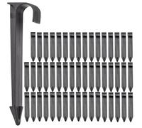 JVHLOV Pack of 50 Garden Hose Anchor Ground Spike Mounting Anchor, Ground Anchor, for Drip Hose Pearl Hose Plug-in Fork, for Drip Irrigation Line (50)