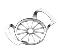 JVHLOV Stainless Steel Apple Slicer, Apple Corer Slicer, Fruit Cutter, Easy Grip Handle with 12 Blades for Apple Pear Orange Tomato Potato Lemon
