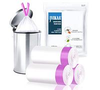 JVIKAA 50L Heavy Duty Rubbish Bags with Drawstring - Biodegradable, Scented & Anti-Leak Bin Liners for Home, Office, Garden | Extra Strong 60x70cm Waste Bags (Commercial Use, 100% Leakproof)