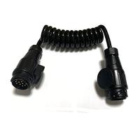 JVJ 13 Pin Trailer Extension Cable 2.0m 13 Core Male to Male Plug Adaptor for Caravan Motorhome Campervan RV Towing Electrics Light Board 13 Pin Connector