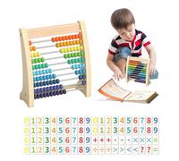 Jvjggag Abacus for Kids | Wooden Math Counting Toy,Abacus for Math, 10-Row Educational Counting Toy, Preschool Learning Toys Gift for Boys Girls Ages 3-5