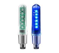 Jvjggag Bicycle Tire Valve Light Double-Sided Biking Tire Letter Lamp | Valve Stem Cap Lights for Women Men Cyclists Commuting Group Rides Camping Long Tours City Riding Sightseeing