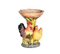 Jvjggag Bird Feeder for Outside,Resin Multifunctional | Yard Bird Feeding Dish,for Garden Yard Patio Lawn Balcony Macaws Parrot Sparrow Parakeet Budgies
