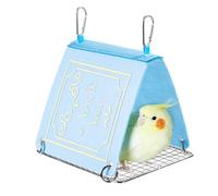 Jvjggag Bird Hammock for Cage,Parrot Bed Bird Hut Hammock - Book Nest Perch House Parakeet Cage Accessories for Macaw Finch Conure Cockatoo Canary Cockatiel Lovebird Sleeping