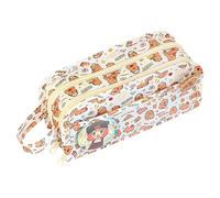 Jvjggag Capybara Pencil Case, Multi-Layer Pencil Bag Organizer, Pen Case Stationery Storage Bag, Large Capacity Pencil Pouch, Capybara School Supplies, Pouch Pen Case with Wide Opening Mouth