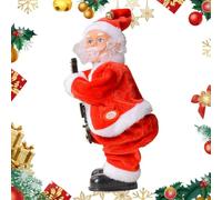 Jvjggag Dancing Santa Claus Butt Shaking White Beard Old Man Doll | Musical Electric Santa Claus for Desktop Fireplace Home Office Floor Mantle Table Guitar