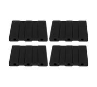 Jvjggag Dart Tip Protector, Dart Needle Cover, Dart Insert Case, Abs Material Lightweight Design, Prevents Damage, Travel Home Use, 3.2x2.6cm/1.26x1.02 Inches, Black, 4 Pack