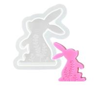 Jvjggag Easter Molds for Candles - Easter Bunny Silicone Molds - Epoxy Mold Resin, Cat Rabbit Candle Making, Animal Plaster Mould
