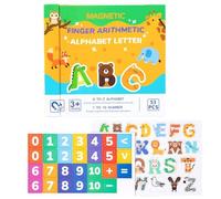 Jvjggag Math Skill Toy, Number Learning Blocks, Alphabet Card Activity, Toddler Brain Booster, Color Recognition, Early Play Practice, Classroom Preschool Travel Gift Idea, 26x24.3x2cm