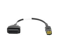 Jvjggag OBD2 Splitter, Heavy Duty Diagnostic Extension Cord for Cars Motorcycles Trucks, Engine Scanner Tool for Garage Repair Shops Emissions Testing Agricultural Vehicles with Connector