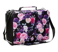 Jvjggag Organizing Bag, Marker Case Organizer, Pencil Case Large Storage Bag, Portable Hobby Art Craft School Supply Organizer Container for Gel Pen, Makeup Brush, 13.78x10.24x5.12 inches