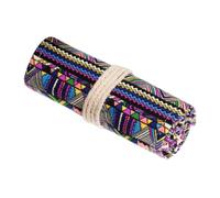 Jvjggag Pencil Wrap, Roll up Case, Pencil Rolls Pen Pouch Storage Organizer, Pen Holder Pencil Bag Canvas, Pencil Pouch Pencil Case 48 Slots, Storage Bag for Pencils Pens Tools