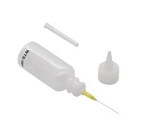 Jvjggag Precision Tip Applicator, Needle Oiler Bottle, Squeeze Dropper Design, Leakproof Fine Control, for Electronics Soldering Crafts, 5.9x1.2 Inches, Clear, 1 Piece, 50ml, 10g