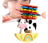 Jvjggag Stacking Blocks for Kids,Educational Wooden Fun Animal Games Accessories,Sorting Stacking Toys - for Classroom School Elementary Party Morning Leisure Home Family Time