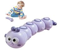Jvjggag Wind Up Caterpillar Toy - Walking Spring Action for Kids Play Learning | Colorful Mechanical Windable Crawling Educational Party Favor Birthday Gift Fun Toy Set 5.91x1.57in