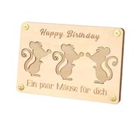 Jvjggag Wooden Money Holders, Card Holder Money Holder Pocket Wallet, Cartoon Animal Clutch Wallet, Desk Decorations Cute Purse, Wooden Cash Holder, Money Storage Organizer, 6.3x4.33x0.24 inches