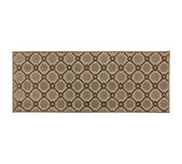 JVL 07-799BR Florance Machine Washable Large Entrance Runner Mat, Polypropylene/Latex, Brown, 150 x 57 x 1.2 cm